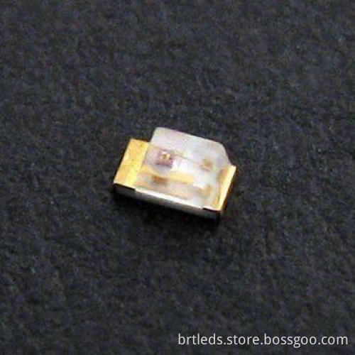 White Mono Color Type SMD LED in 1.6 x 0.8 x 0.8mm Standard Packaging, with RoHS Mark